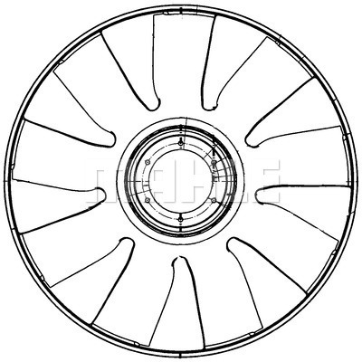 Paleta ventilator, racire motor WG2180970 WILMINK GROUP