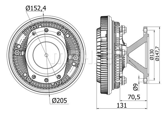 Cupla, ventilator radiator WG2180437 WILMINK GROUP