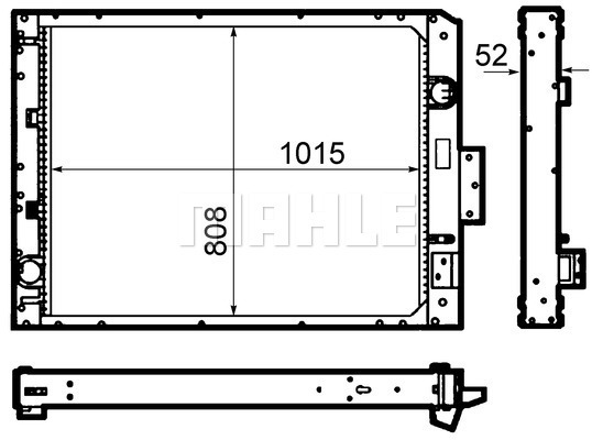 Radiator, racire motor WG2182943 WILMINK GROUP