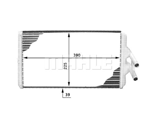 Schimbator caldura, incalzire habitaclu WG2179992 WILMINK GROUP