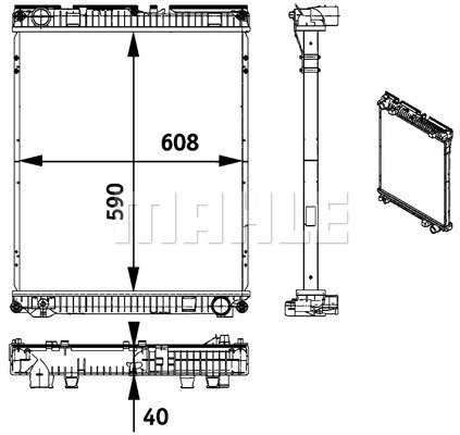Radiator, racire motor WG2183985 WILMINK GROUP