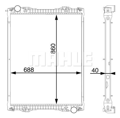 Radiator, racire motor WG2182418 WILMINK GROUP