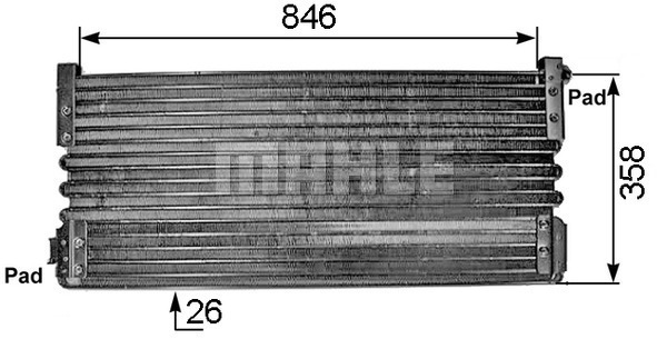 Condensator, climatizare WG2368784 WILMINK GROUP