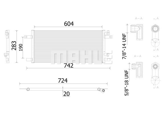 Condensator, climatizare WG2369353 WILMINK GROUP