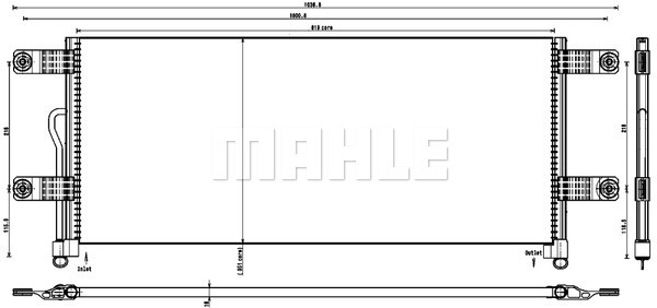 Condensator, climatizare WG2369235 WILMINK GROUP