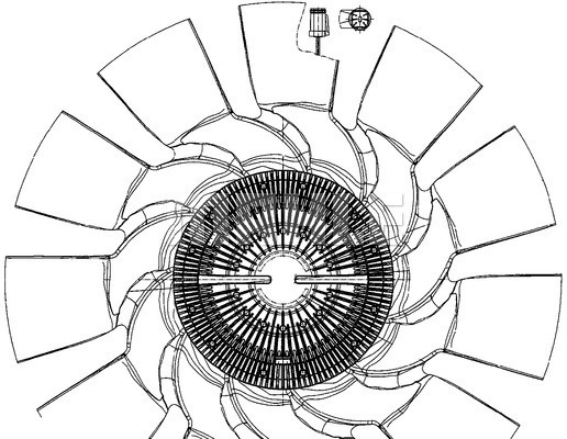 Ventilator, radiator WG2180844 WILMINK GROUP