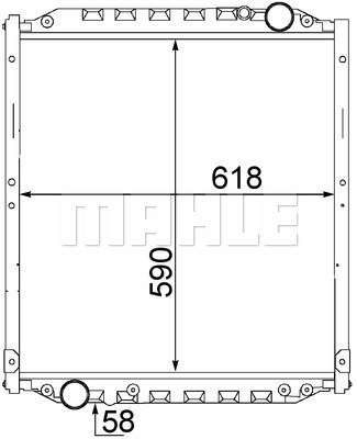 Radiator, racire motor WG2182739 WILMINK GROUP