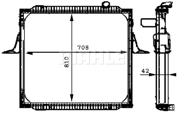 Radiator, racire motor WG2183909 WILMINK GROUP