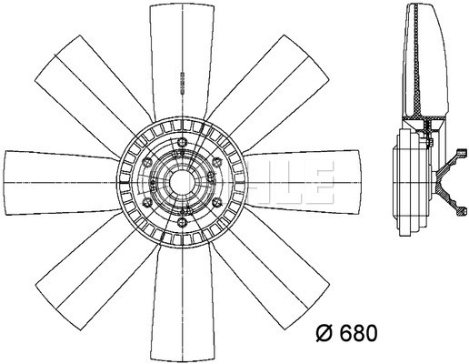 Ventilator, radiator WG2180788 WILMINK GROUP
