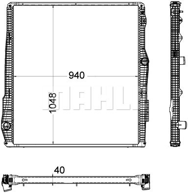 Radiator, racire motor WG2183088 WILMINK GROUP
