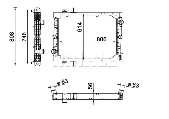 Radiator, racire motor WG2182734 WILMINK GROUP
