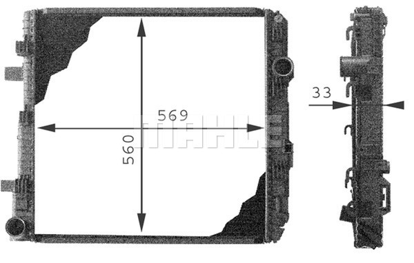 Radiator, racire motor WG2183880 WILMINK GROUP