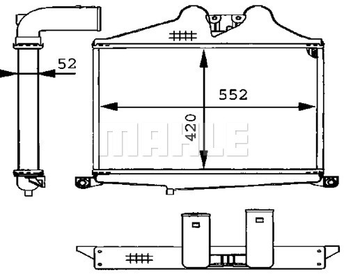 Intercooler, compresor WG2371076 WILMINK GROUP