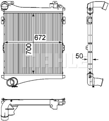Intercooler, compresor WG2370632 WILMINK GROUP