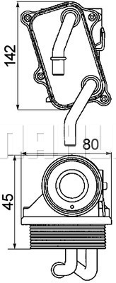 Radiator ulei, ulei motor WG2181192 WILMINK GROUP