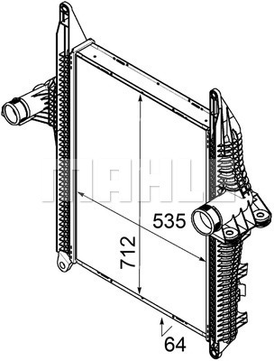 Intercooler, compresor WG2370631 WILMINK GROUP