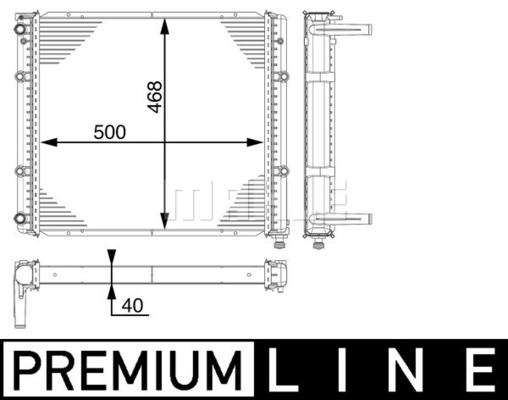 Radiator, racire motor WG2182423 WILMINK GROUP