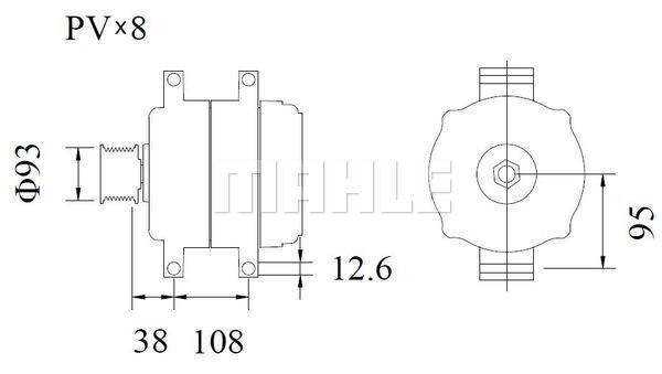 Generator / Alternator WG2202991 WILMINK GROUP
