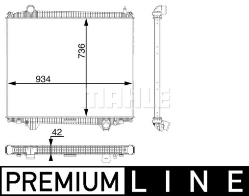 Radiator, racire motor WG2182243 WILMINK GROUP