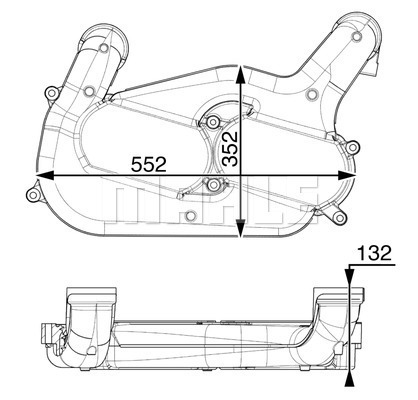 Intercooler, compresor WG2338809 WILMINK GROUP