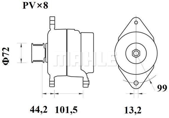 Generator / Alternator WG2202990 WILMINK GROUP