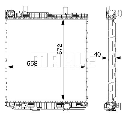 Radiator, racire motor WG2183883 WILMINK GROUP