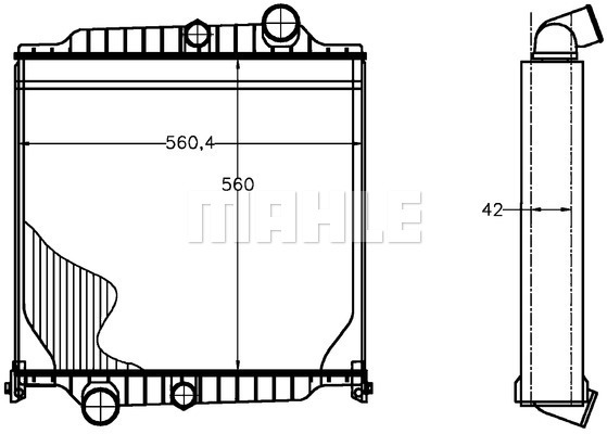 Radiator, racire motor WG2182464 WILMINK GROUP