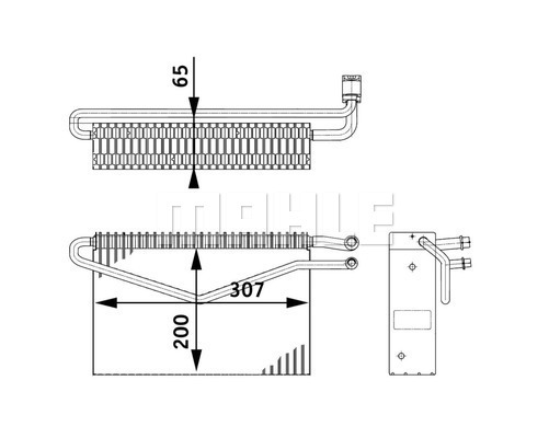 Evaporator, aer conditionat WG2370338 WILMINK GROUP