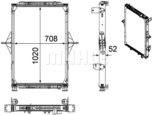 Radiator, racire motor WG2183986 WILMINK GROUP