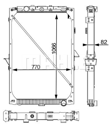 Radiator, racire motor WG2184029 WILMINK GROUP
