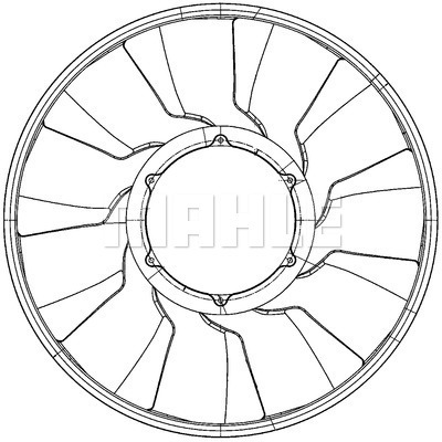 Paleta ventilator, racire motor WG2180979 WILMINK GROUP