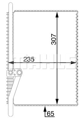 Evaporator, aer conditionat WG2370345 WILMINK GROUP