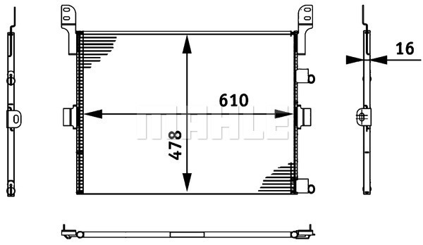 Condensator, climatizare WG2369130 WILMINK GROUP