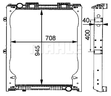Radiator, racire motor WG2183895 WILMINK GROUP