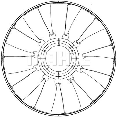 Paleta ventilator, racire motor WG2180978 WILMINK GROUP