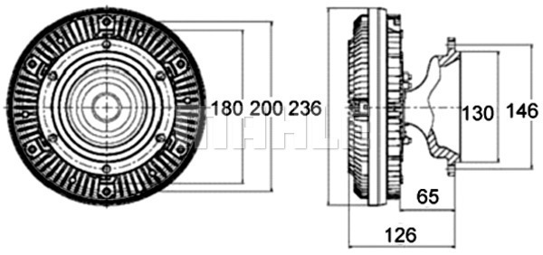 Cupla, ventilator radiator WG2180292 WILMINK GROUP