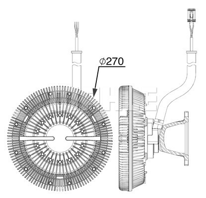 Cupla, ventilator radiator WG2180394 WILMINK GROUP