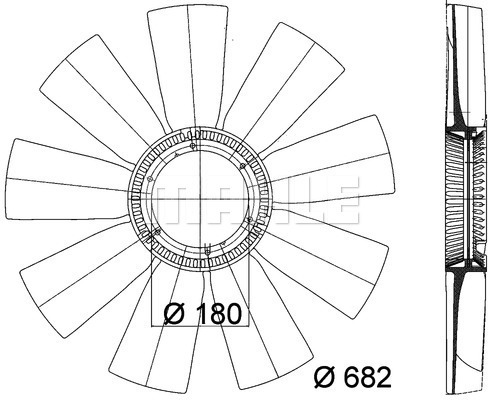 Paleta ventilator, racire motor WG2180943 WILMINK GROUP