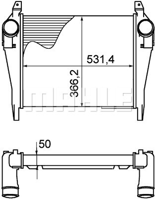 Intercooler, compresor WG2370742 WILMINK GROUP