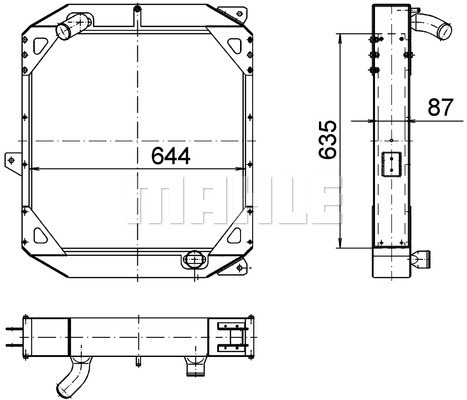 Radiator, racire motor WG2182741 WILMINK GROUP