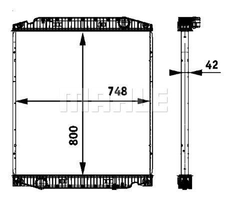 Radiator, racire motor WG2183933 WILMINK GROUP