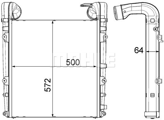 Intercooler, compresor WG2370885 WILMINK GROUP