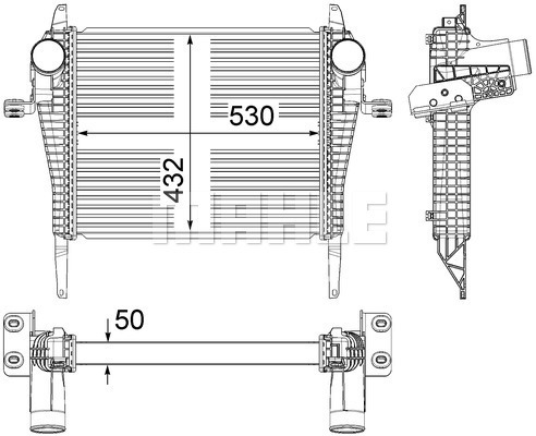 Intercooler, compresor WG2370814 WILMINK GROUP