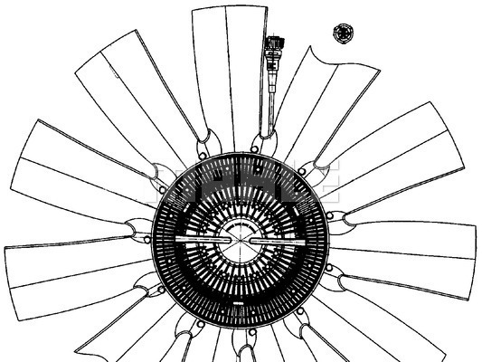 Ventilator, radiator WG2180847 WILMINK GROUP