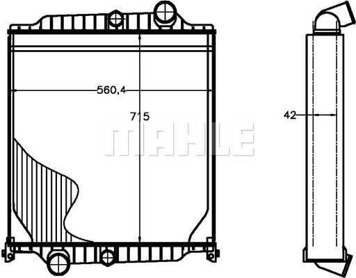 Radiator, racire motor WG2182466 WILMINK GROUP