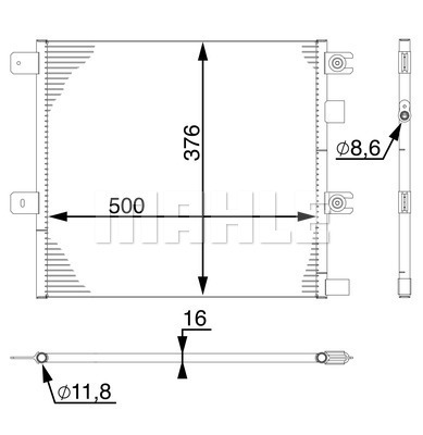 Condensator, climatizare WG2369210 WILMINK GROUP
