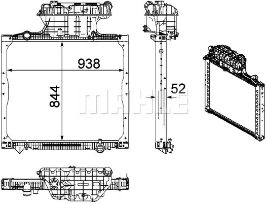 Radiator, racire motor WG2182407 WILMINK GROUP