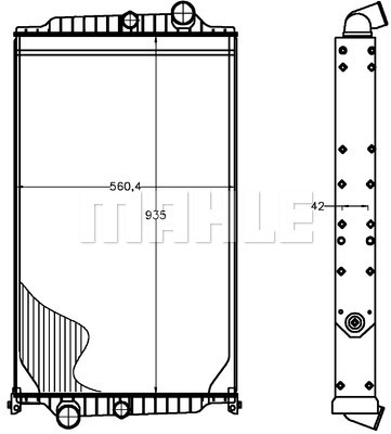 Radiator, racire motor WG2182468 WILMINK GROUP