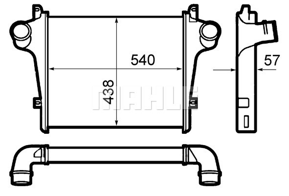 Intercooler, compresor WG2370842 WILMINK GROUP