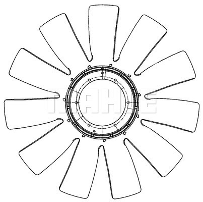 Paleta ventilator, racire motor WG2180972 WILMINK GROUP